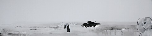 New Classic of Mountains and Seas I, Qiu Anxiong (Chinese, born 1972), Three-channel animated video with sound; 30 min., China